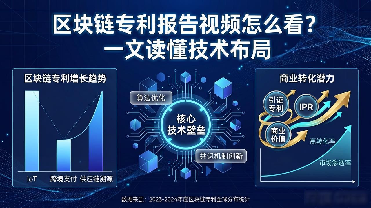 区块链专利报告视频_解析头部企业专利布局趋势_分析专利视频洞察企业战略