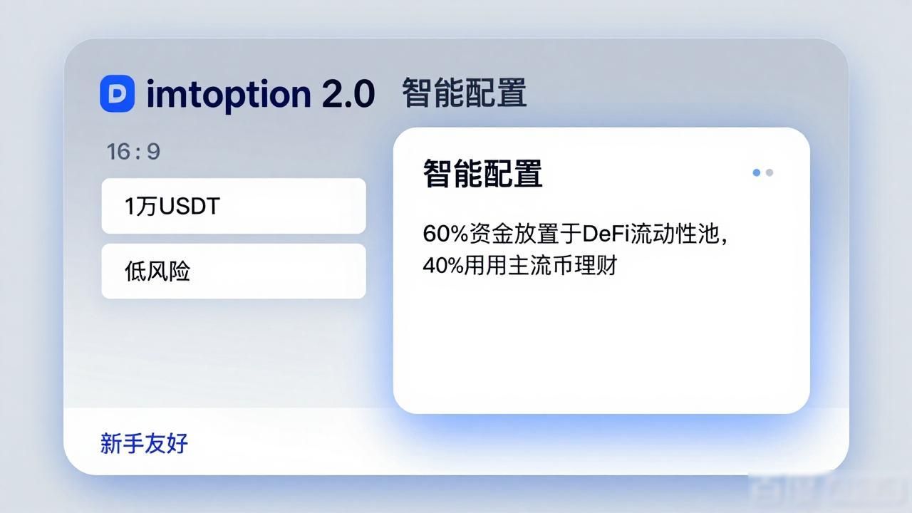 imToken 2.0智能配置功能_imToken 2.0资产管理_学习在imToken最新版2.0中建立个性化投资方案？